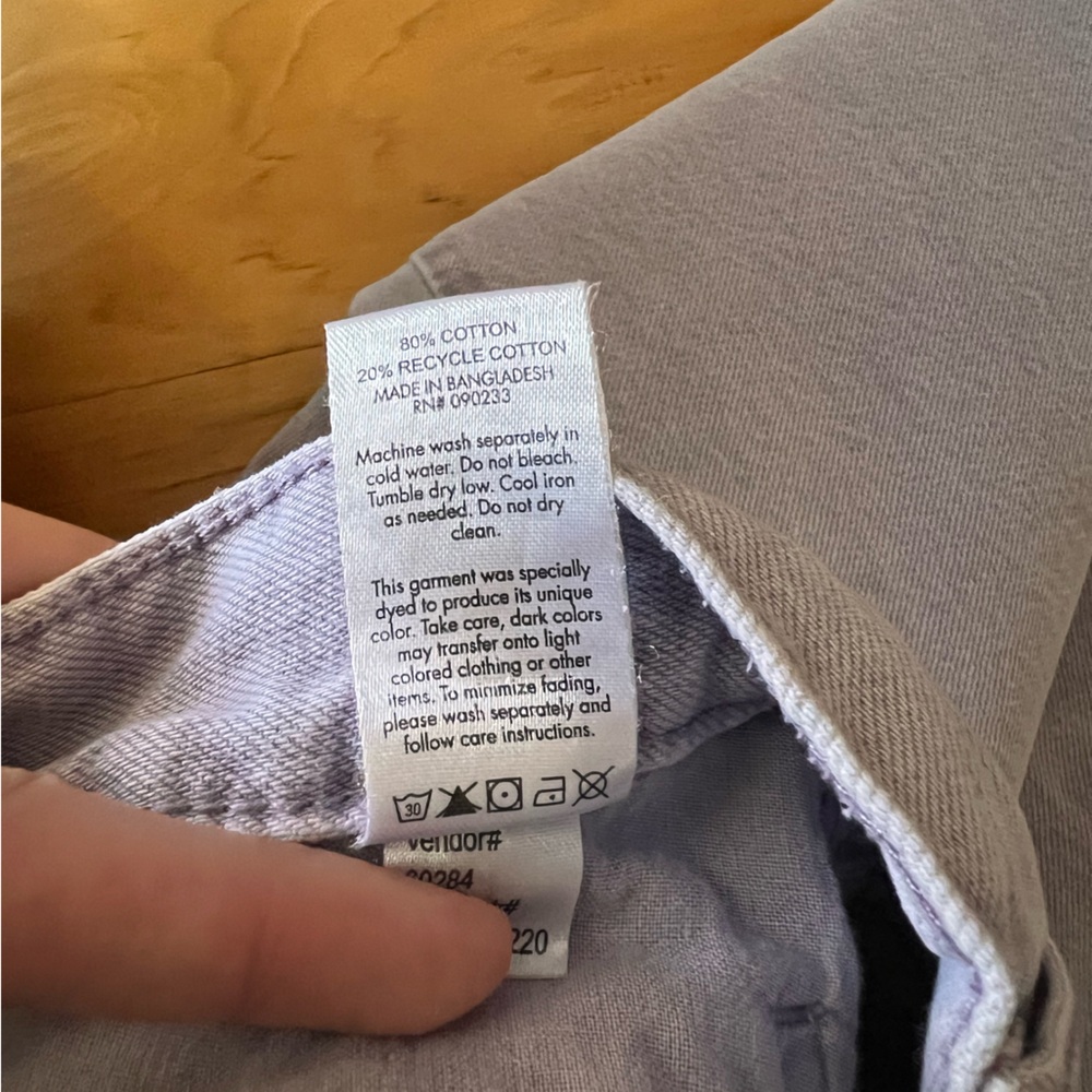 Pacsun/ Pacific Sunwear dusty lavender high rise flare jeans - Picture 9 of 9